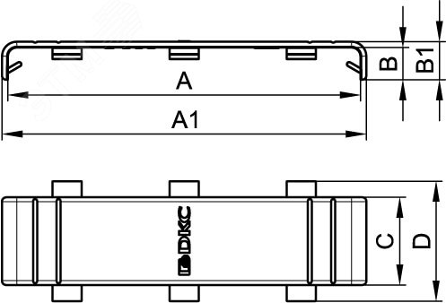 Накладка на стык 120 GAN In-liner DKC 00888
