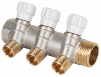 Коллектор 1'x3 выхода 1/2' НР с вентилями MVI MM.403.0604