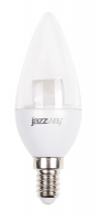 Лампа светодиодная LED 7Вт E14 белый прозрачная свеча JazzWay 2853127 2853127*