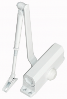 Доводчик двери c тягой EN 3-6, 40 - 120 кг, 1400 мм, двухскоростной, тормоз открывания, WT - белый Smartec ST-DC036ВC-WT smkd0175.1