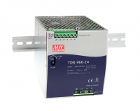 Блок питания AC-DC, 960Вт, ККМ, 3-х фазный, вход 340-550В AC, 47-63,480-780В DC, выход 24В,40A, рег. вых 24-28В, в кожухе на DIN-рейку Mean Well TDR-960-24 Т02129691