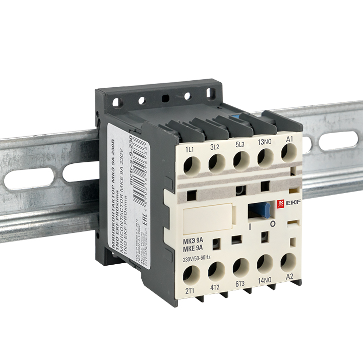 Миниконтактор МКЭ 9А 230В 1NO PROxima EKF Mctr-s-9-230