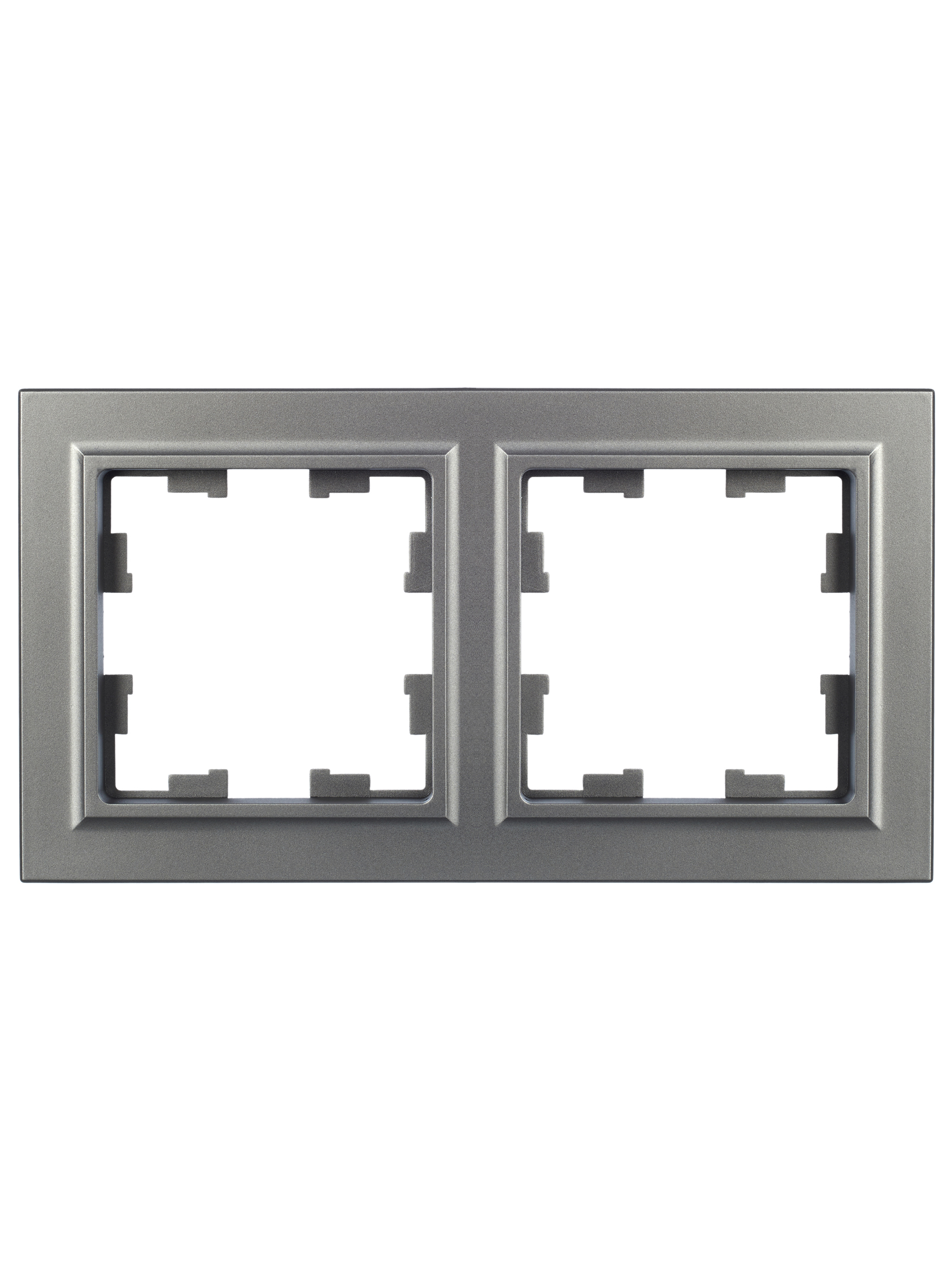 BRITE Рамка 2 поста РУ-2-БрС сталь IEK BR-M22-K46