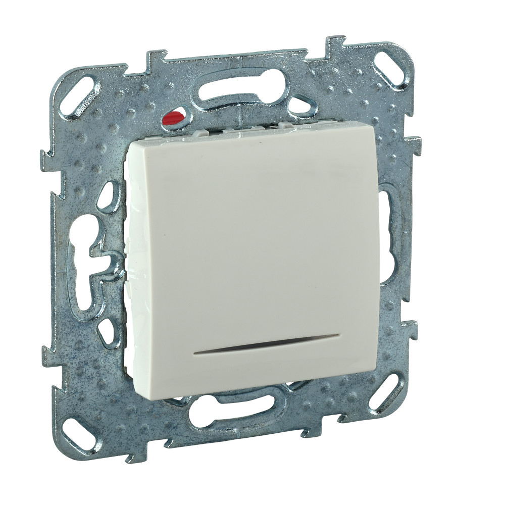 UNICA Переключатель одноклавишный с индикацией в рамку бежевый сх.6 Schneider Electric MGU5.203.25NZD