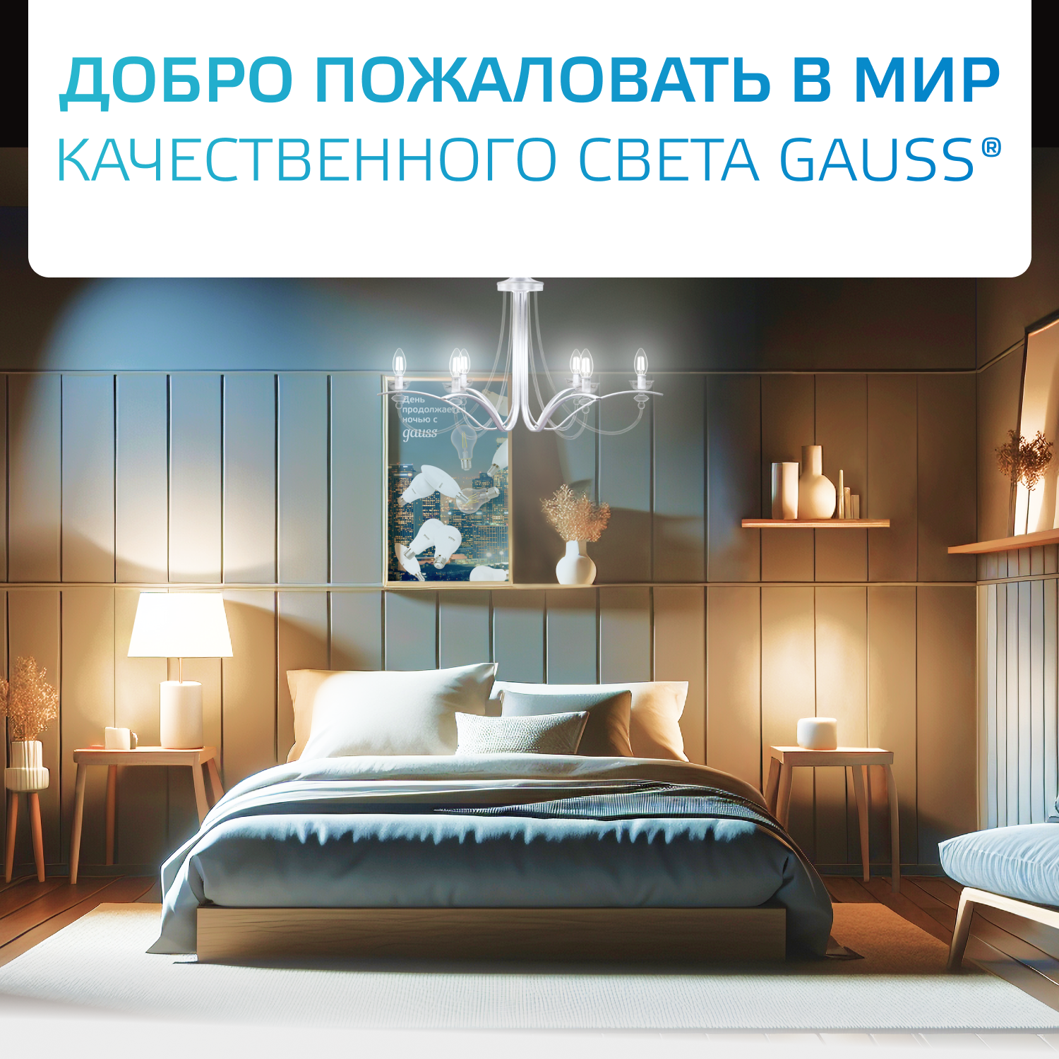 Лампа светодиодная филаментная LED 10 Вт 670 лм 4100К шар P45 нейтральный E27 AC 220В прозрачная колба Elementary Gauss GAUSS 52220