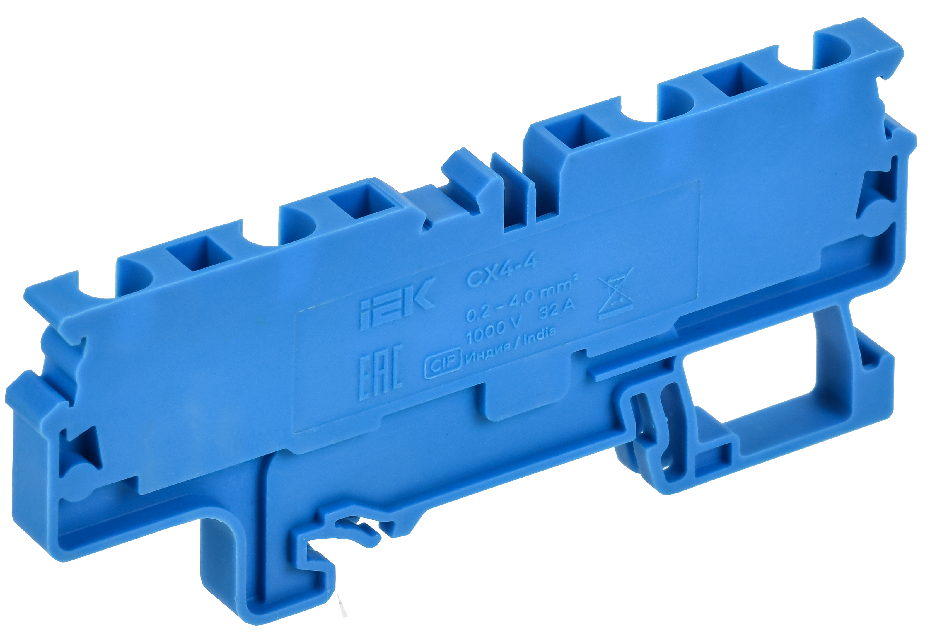 ARMAFIX Клемма пружинная CX4-3 BU 4мм2 трехконтактная синяя IEK AF-CT40-00-3-K07-004