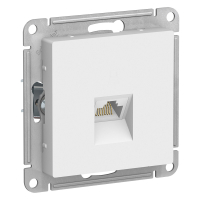 ATLASDESIGN РОЗЕТКА компьютерная RJ45, кат. 6A, механизм, БЕЛЫЙ Systeme Electric ATN000186