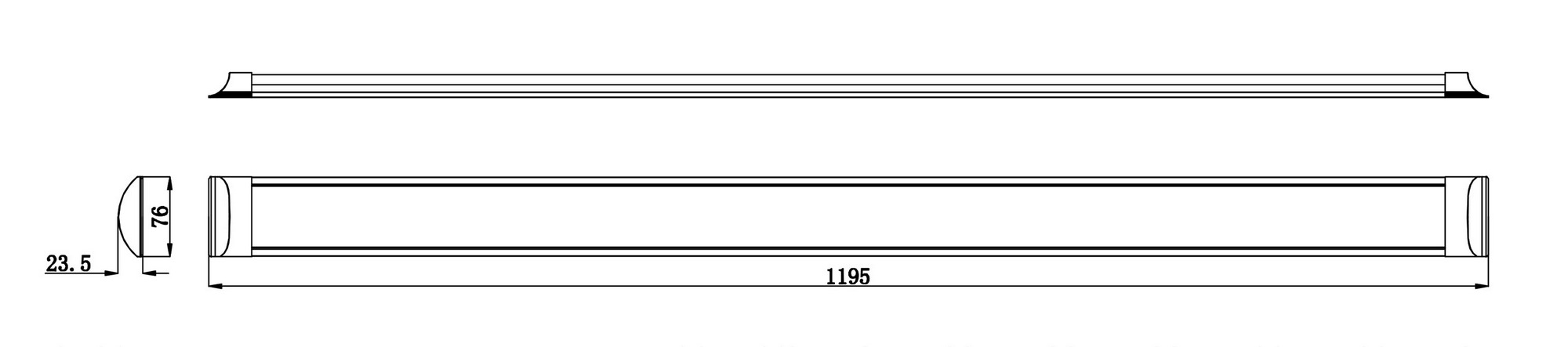 Светильник светодиодный ДВО/ДПО-36Вт 3600Лм 6500К IP40 1200х75мм матовый SPO-5-40-6K-M (F) ЭРА Б0032480