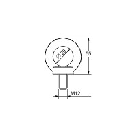 Рым-болты М12 (4шт) Schneider Electric NSYSFEB