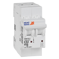 Выключатель автоматический двухполюсный 32А C 4,5кА AC OptiDin BM63-2C32-4,5-УХЛ3 КЭАЗ 326806