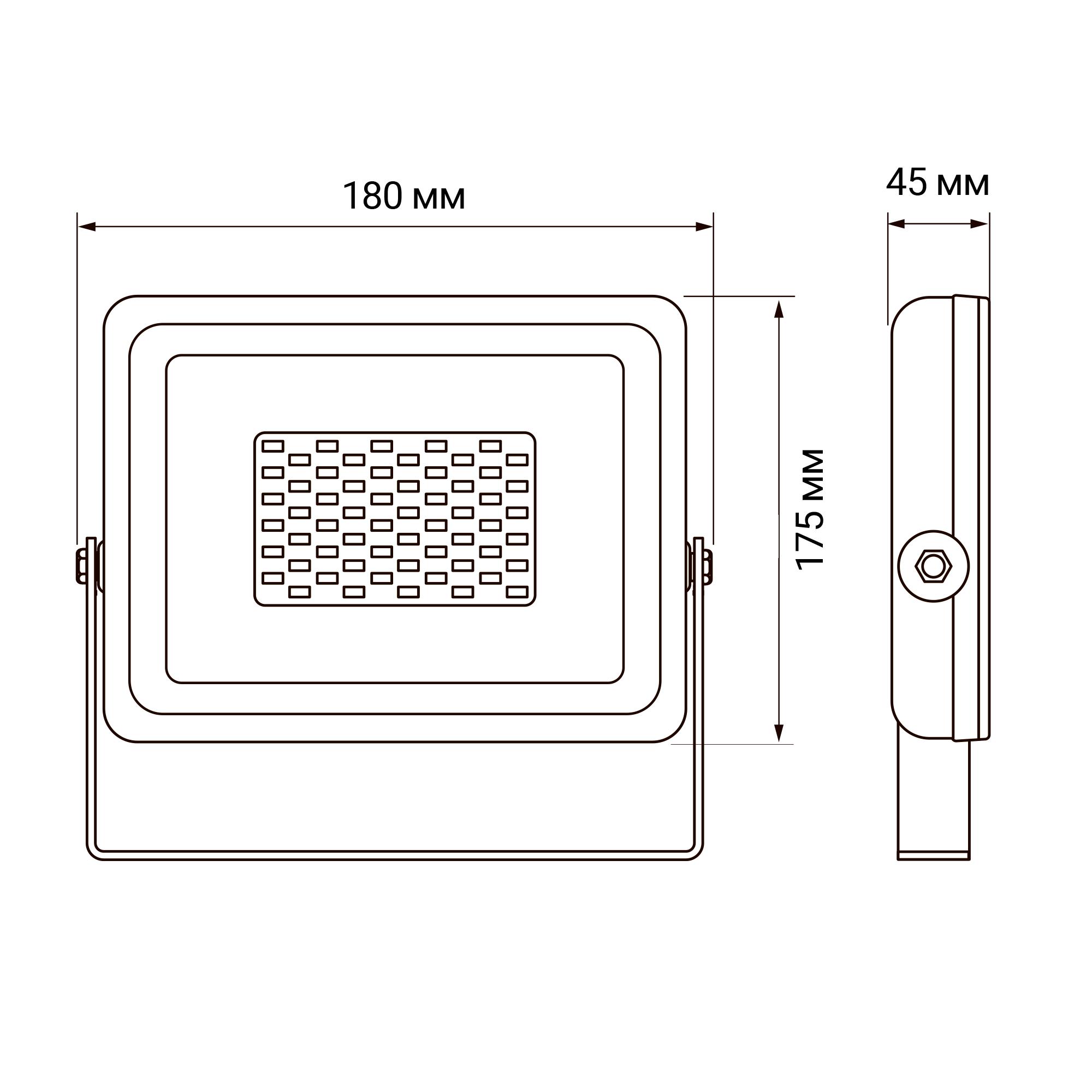 Прожектор светодиодный ДО-50Вт SMD 6500К 4250 Лм SMD JazzWay 5001435
