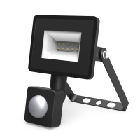 Прожектор светодиодный ДО 10 Вт 950 лм 6500К AC 220В IP65 135х93х40мм с датчиком движения Elementary-S Gauss GAUSS 628511310