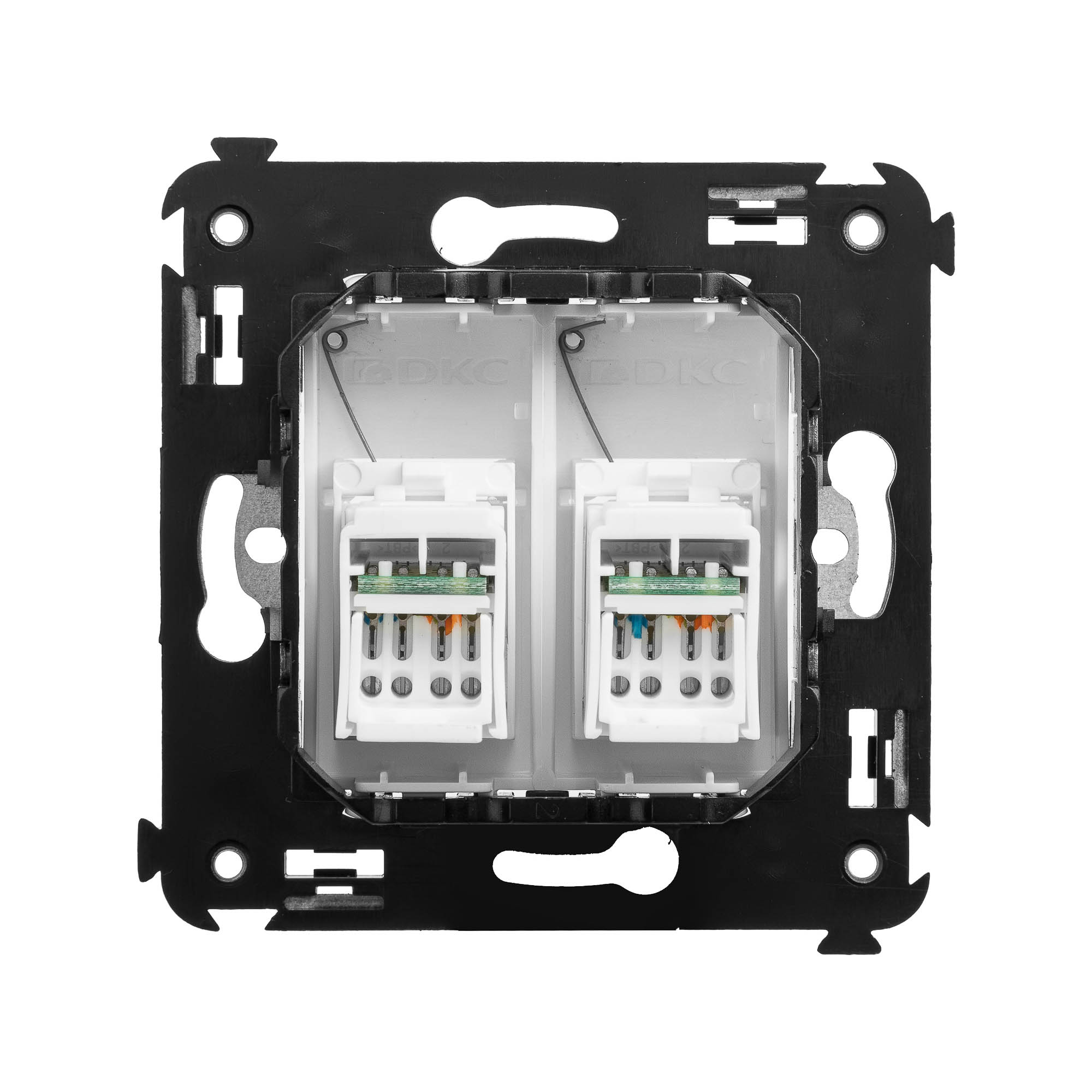 Avanti Розетка RJ-45 в стену, 5e двойная, Белое   облако DKC 4400464