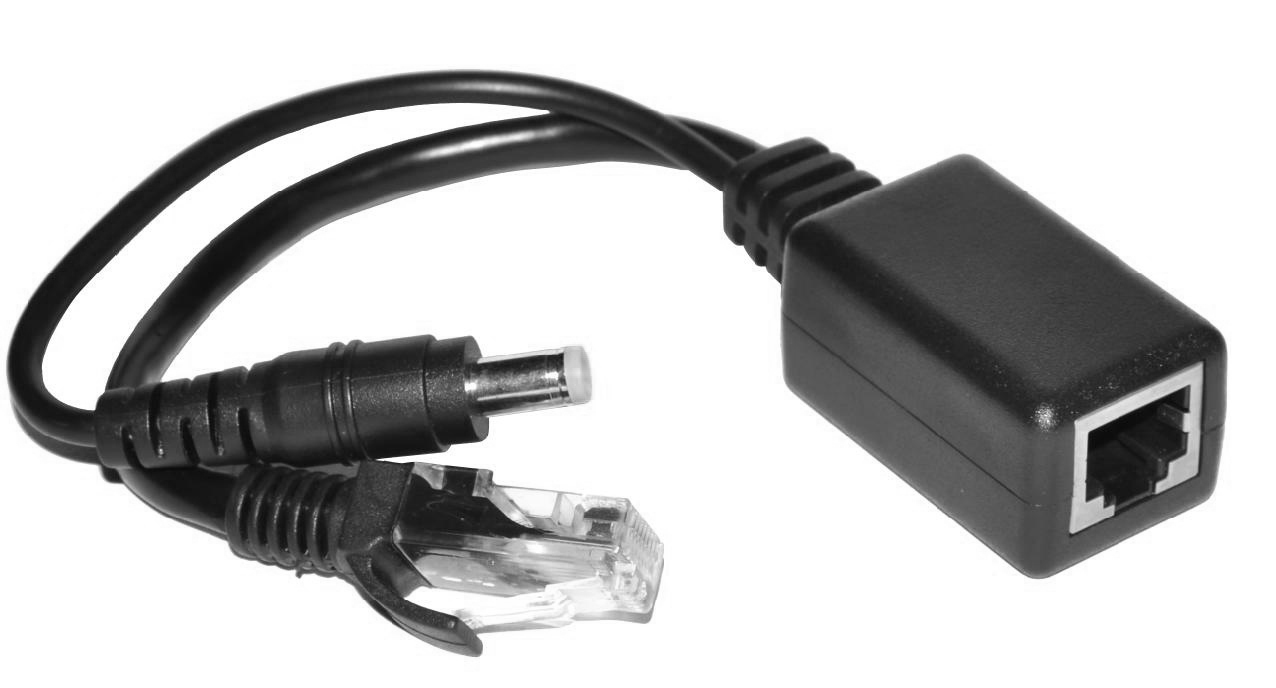 Комплект пассивный (инжектор + сплиттер) для передачи PoE по кабелю Cat 5e. SC&T PPK-11 00010642