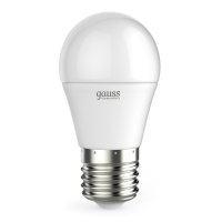 Лампа светодиодная LED 12 Вт 920 лм 4100К шар P45 нейтральный E27 AC 220В Elementary Gauss GAUSS 53222