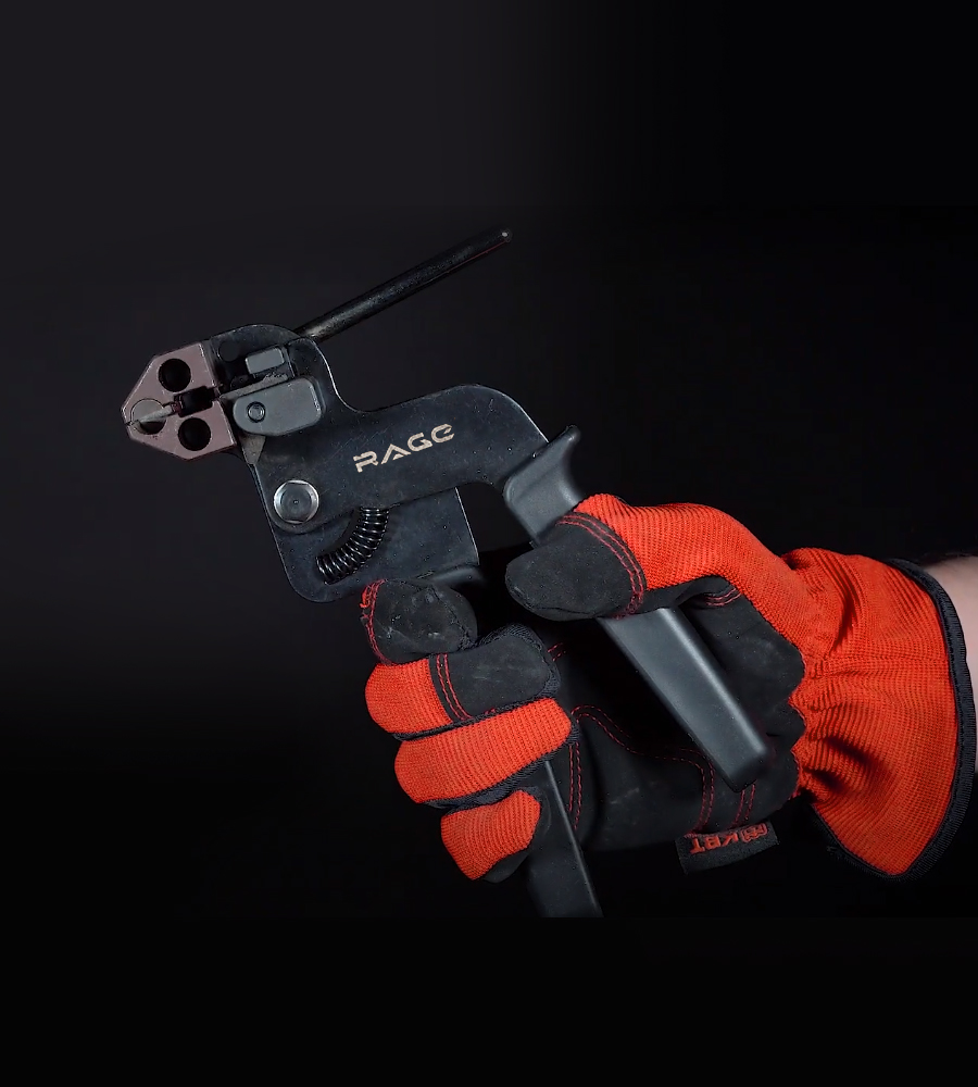 Инструмент для монтажа стальных стяжек Rage 206001