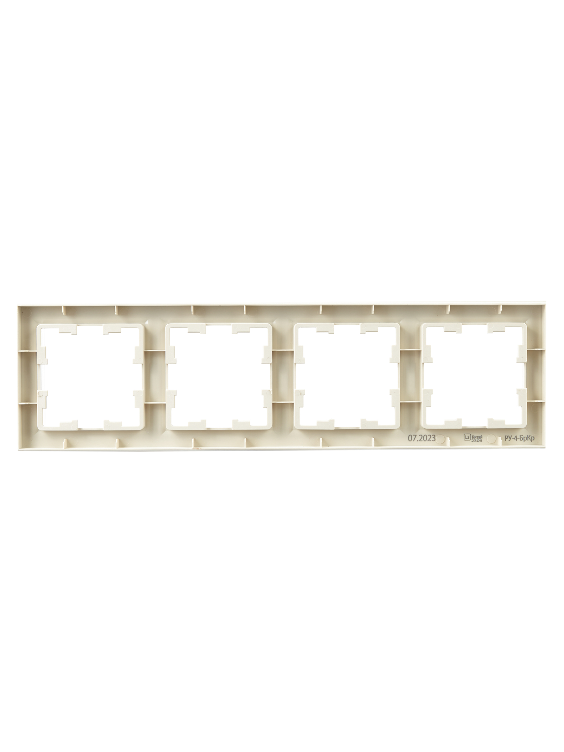 BRITE Рамка 4 поста РУ-4-БрКр бежевый IEK BR-M42-K10