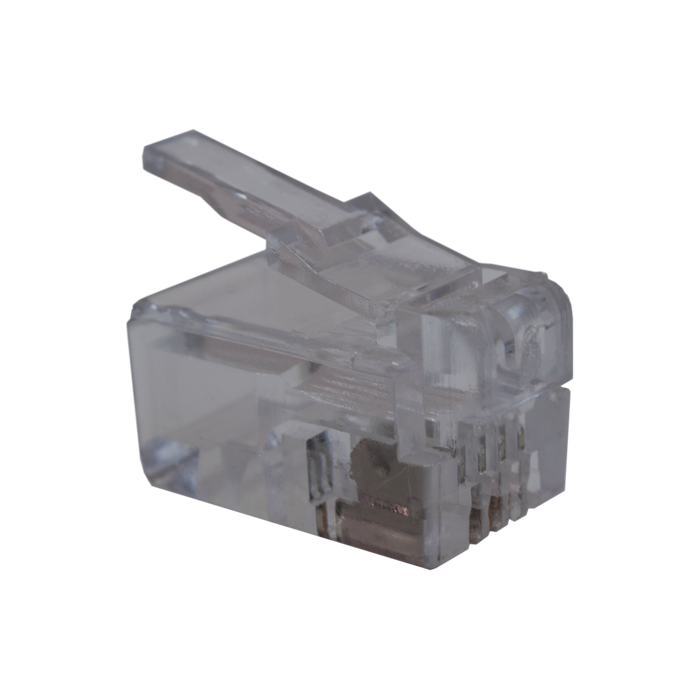 Коннекторы 4P4C (Телефонные разъемы) (RJ-11) Уп. 100шт. SUPRLAN 10-0229