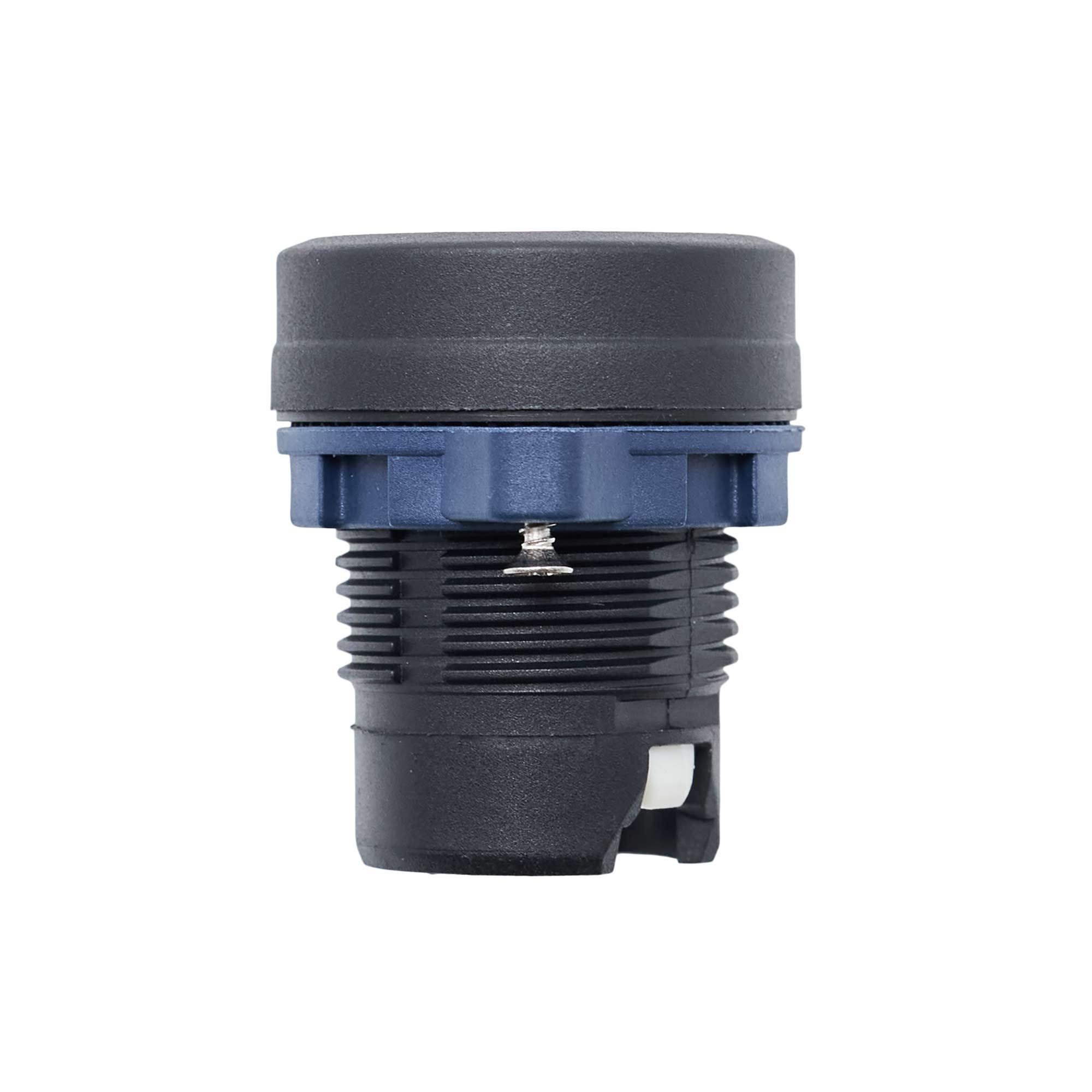 Головка кнопки плоская прозрачная с  фиксацией, красная DKC M22P-FLLRP