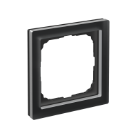 ARTGALLERY PURE 1-постовая РАМКА, МАТОВОЕ ОРГАНИЧЕСКОЕ СТЕКЛО ЧЕРНЫЙ Systeme Electric GAL331001