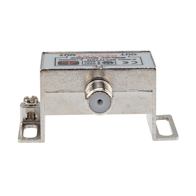 Делитель ТВ х 2 + 3шт. F BOX 5-1000 МГц Silver, REXANT 05-6101 etm05-6101