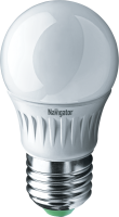 Лампа светодиодная LED 5вт E27 теплая шар Navigator Group 94477 18859