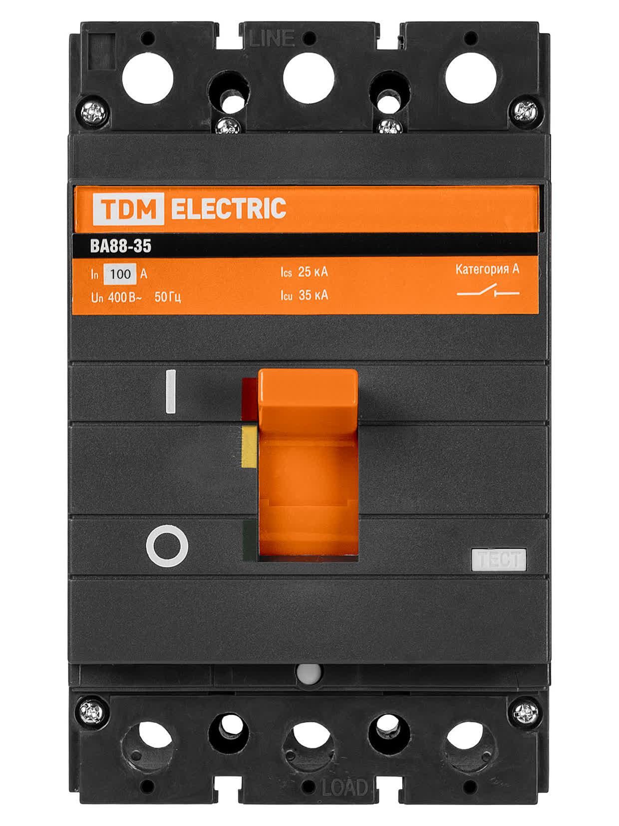 Выключатель автоматический ВА88-35 3Р 100А 35кА TDM ELECTRIC SQ0707-0068