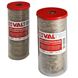 Нить сантехническая льняная для резьбового соединения (110м) VALTEC VT.FLAX.0.110 ZPR10V110