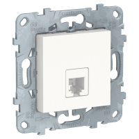 Розетка UNICA NEW телефонная RJ11 одиночная 4 контакта белый Schneider Electric NU549218
