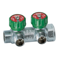 Коллектор регулирующий 1 ВР-НР с 2 отводами 3/4 EU с вставкой под плоское уплотнение FAR FK 3821 134UN