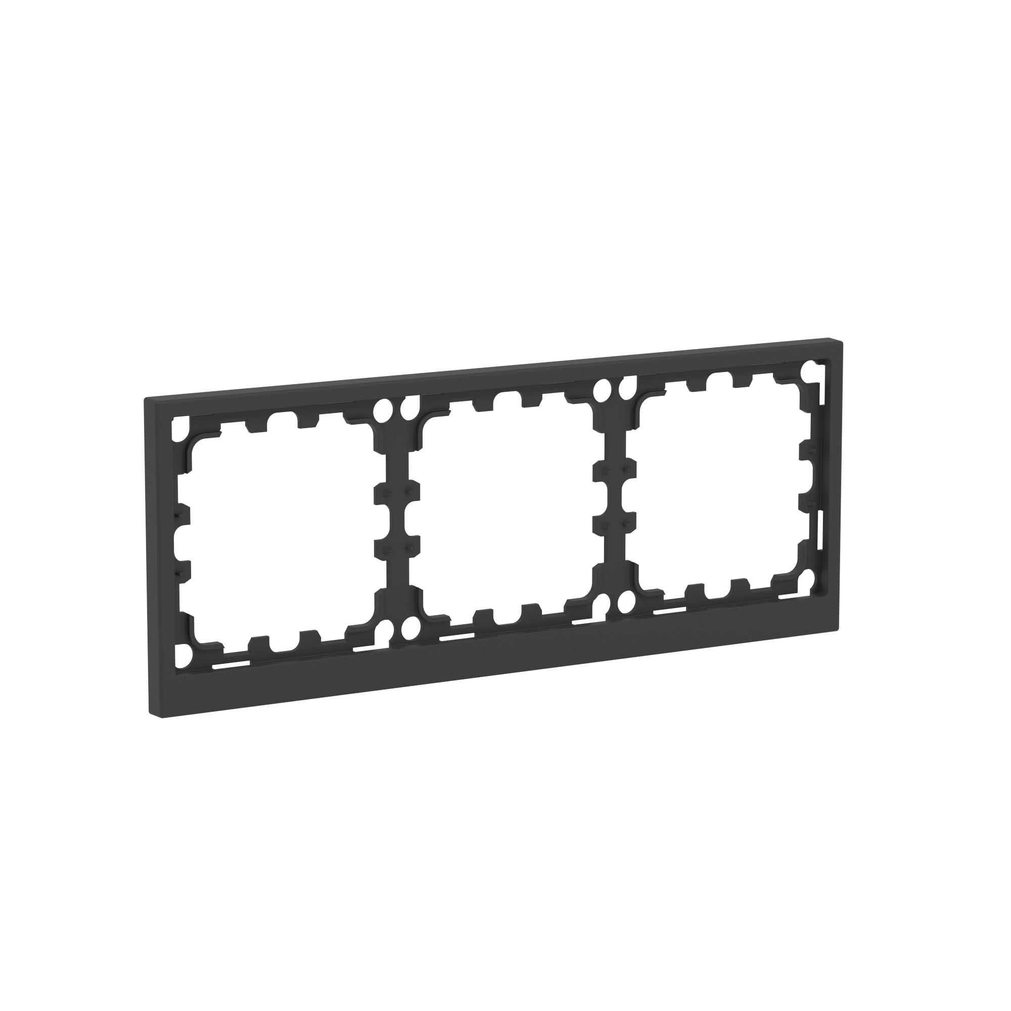 Рамка 3 поста IP44, KANT, черный уголь DKC 7012946