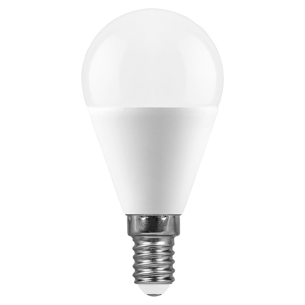 Лампа светодиодная LED 11вт Е14 дневной матовый шар FERON LB-750 25948