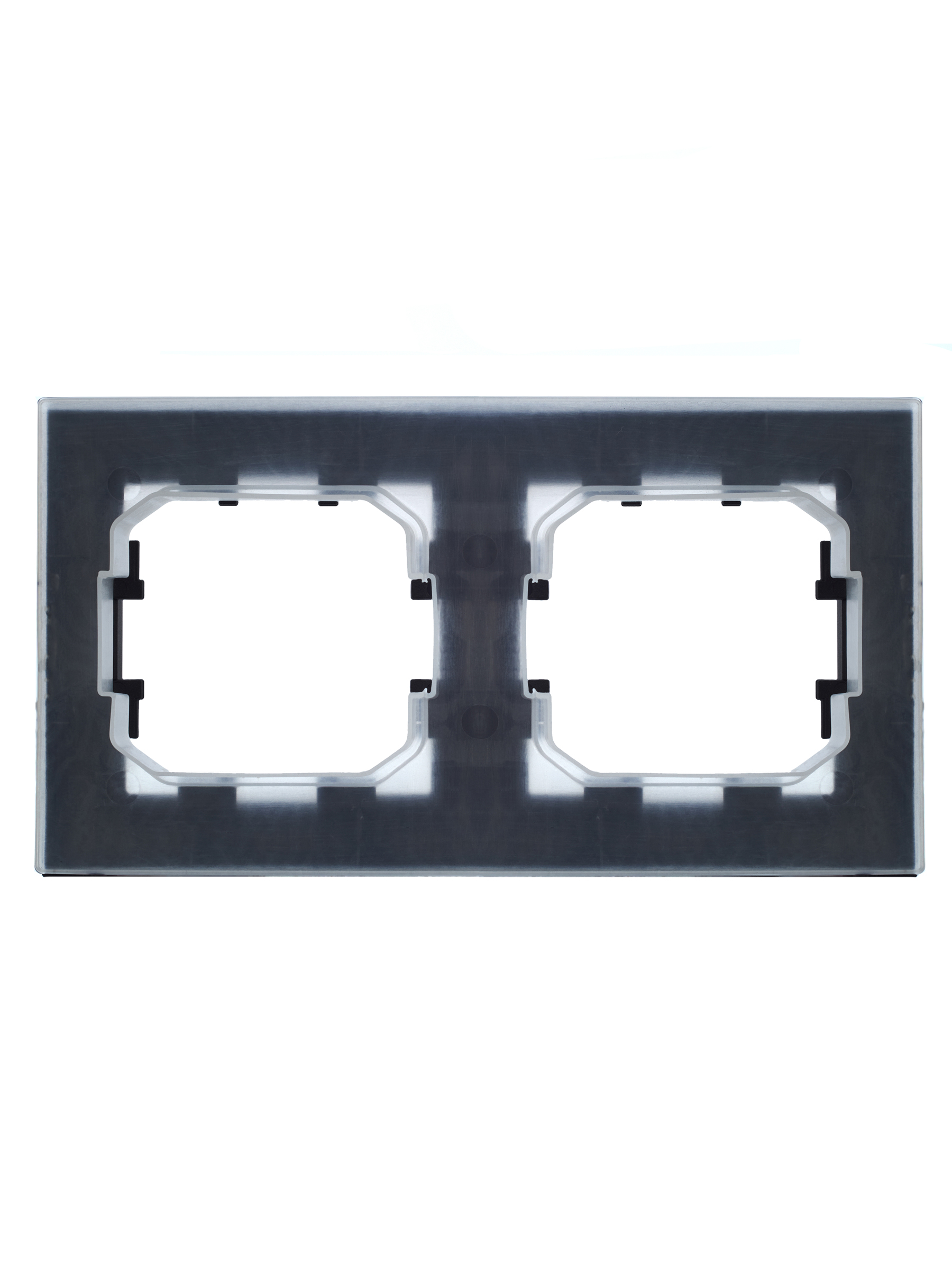 BRITE Рамка 2 поста IP44 РУ-2-БрЧ-44 черный IEK BR-M22-44-K02