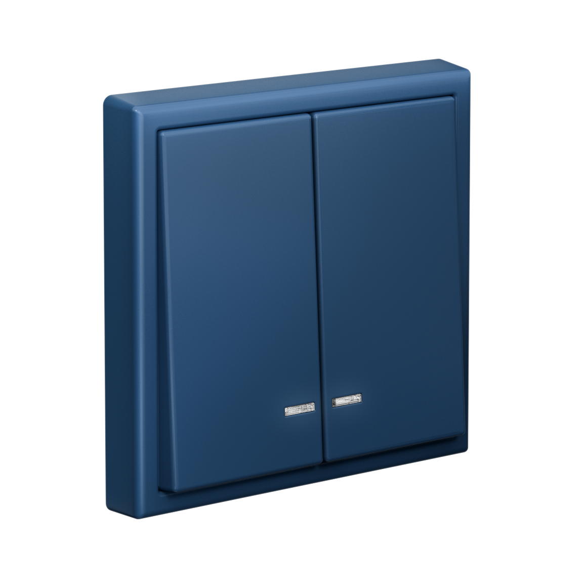 ARTGALLERY 2-клавишный выключатель с подсветкой, сх.5а, 10АХ, механизм, аквамарин Systeme Electric GAL001153