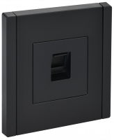 FORTE&PIANO Розетка компьютерная RJ45 кат.6 FP131 черный IEK FP-K10-2-K02