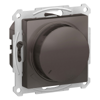 ATLASDESIGN СВЕТОРЕГУЛЯТОР (диммер) повор-нажим, LED, RC, 400Вт, мех., МОККО Systeme Electric ATN000623