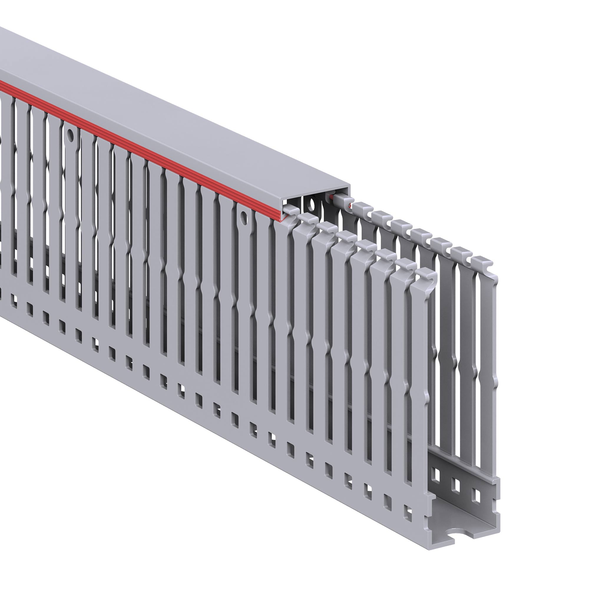 Короб перфорированный RL6 25x80 серый QUADRO DKC 01126RL
