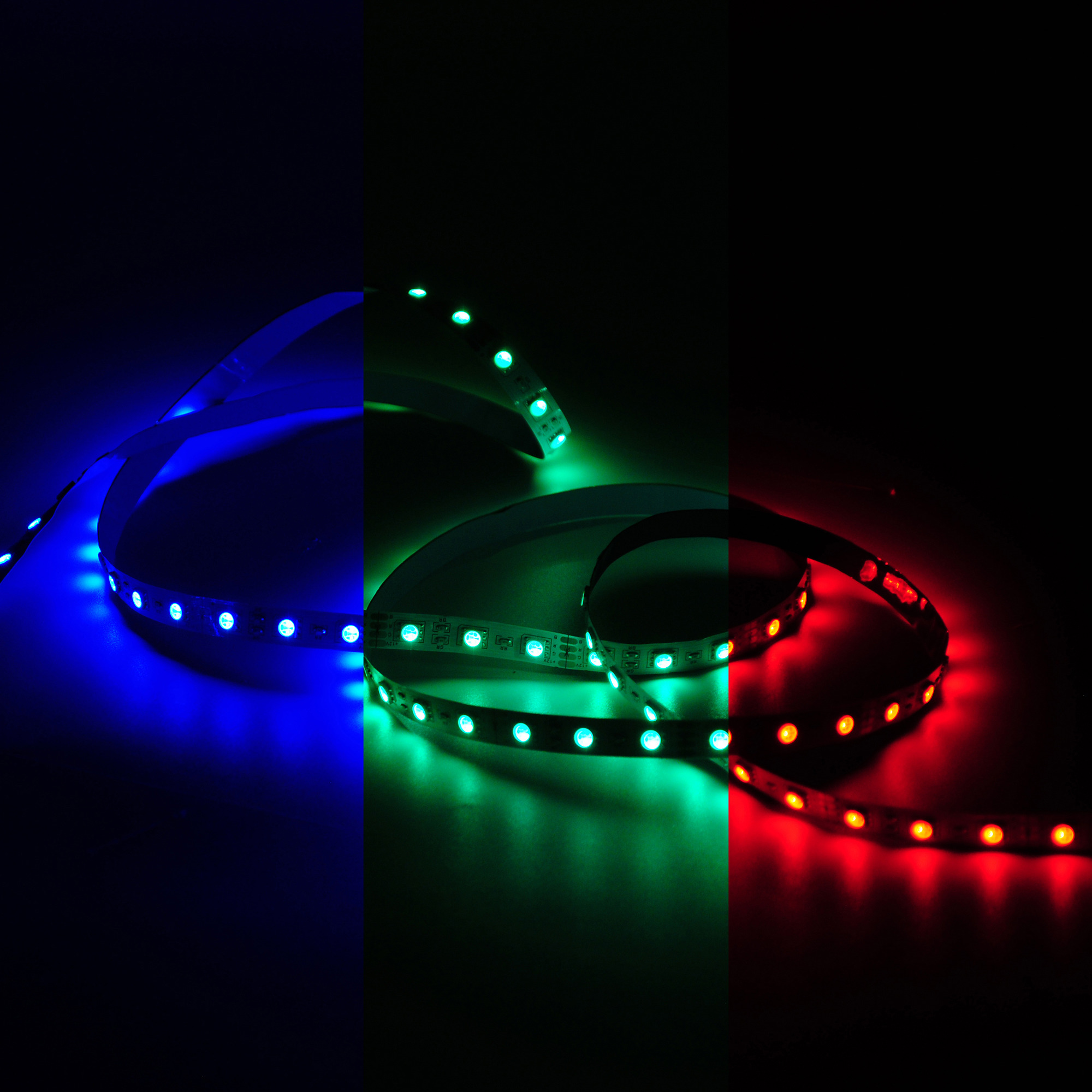 Лента светодиодная 10 Вт/м DC 12В RGB IP20 60LED SMD5050 (блистер 5м) 700 лм/м Basic GAUSS BT055