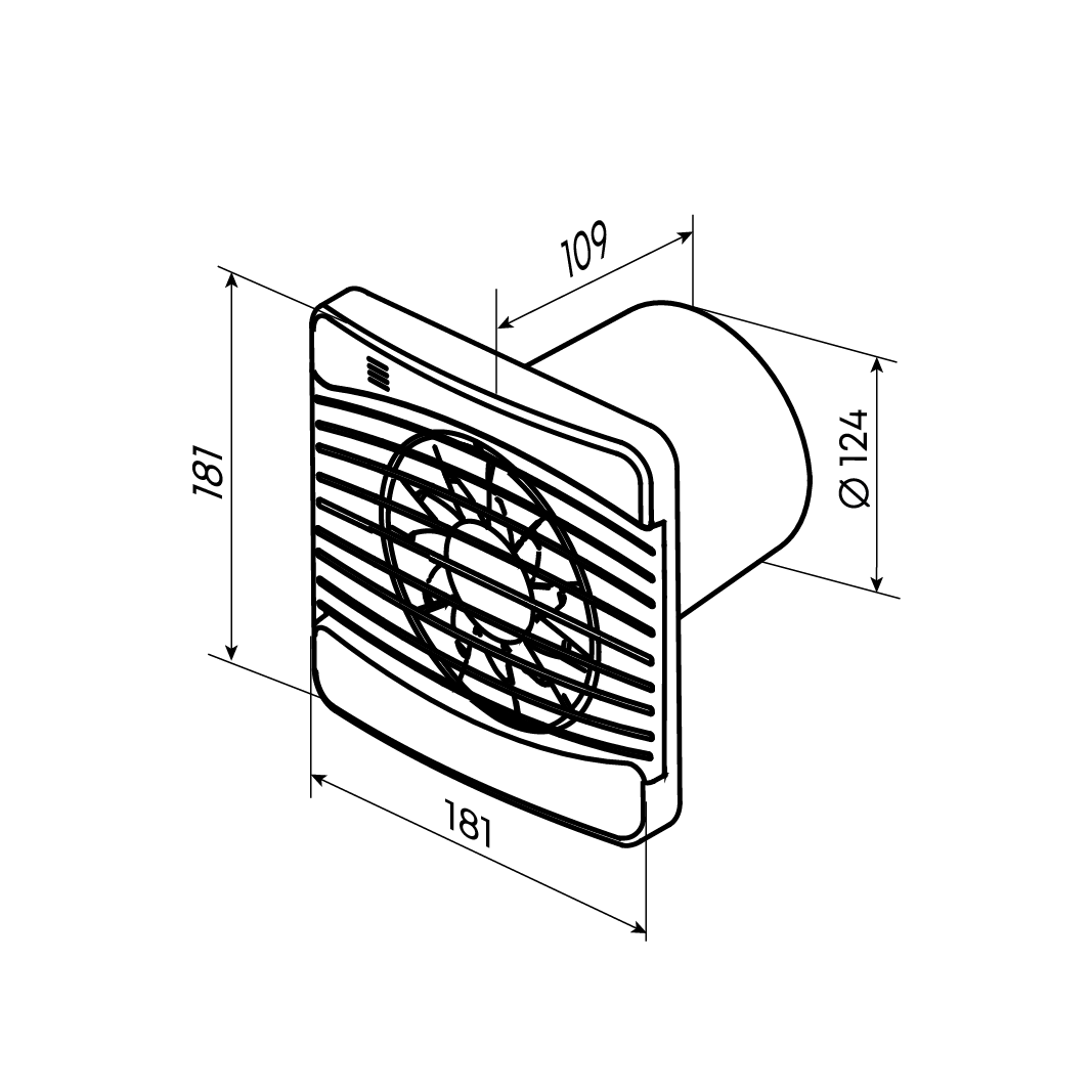 Вентилятор осевой вытяжной 125 STILL V ZERNBERG 10224481 00-022448  