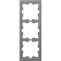 Рамка трехпостовая D-Life сталь нержавеющая SD Schneider Electric MTN4030-6536