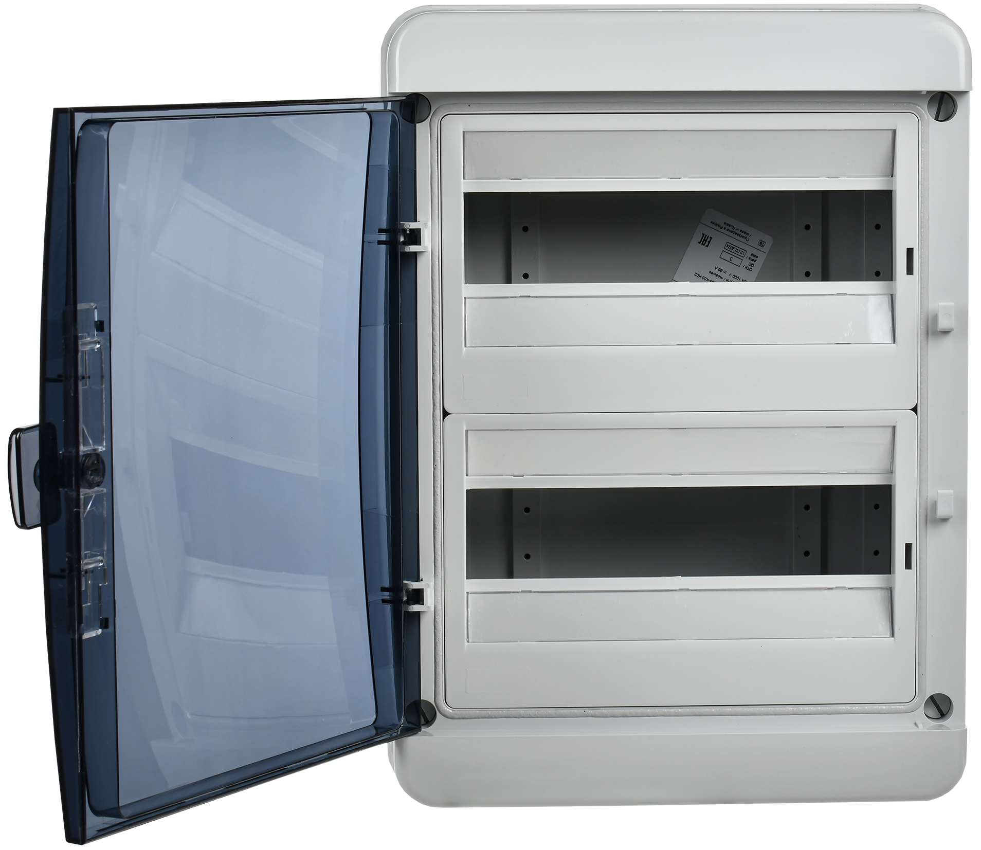 TEKFOR Корпус пластиковый навесной КМПн-24 IP65 черная прозрачная дверь IEK TF5-KP72-N-24-65-K03-K02