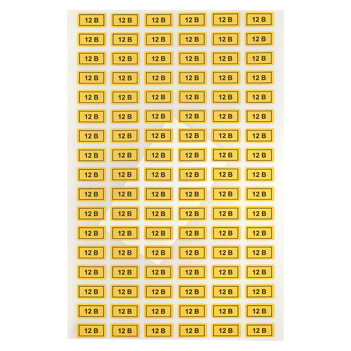 Наклейка 12В 10х15мм (1шт) EKF an-2-01