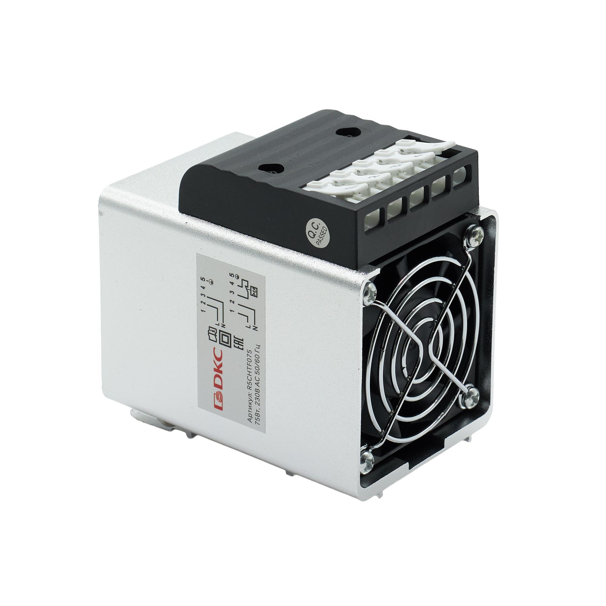 Компактный обогреватель с вентилятором 200 Вт, 230 В AC DKC R5CHTF200