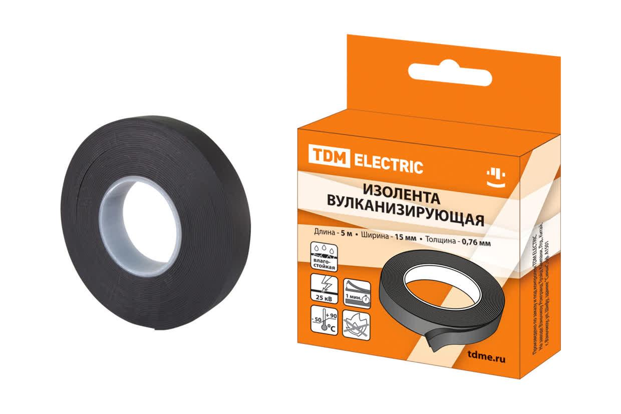 Изолента вулканизирующая 15 мм 5 метров (до 25 кВ) TDM TDM ELECTRIC SQ0526-0601