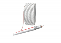 Кабель коаксиальный SAT 50 M 75 Ом CCS,  оплётка Al 75% PVC белый 100м ЭРА SIMPLE SL-M-75-PVC100 Б0044607