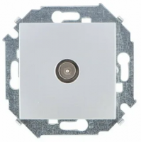 15 Розетка TV одиночная винтовой зажим белый Simon 1591475-030