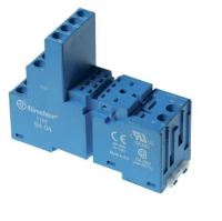 Розетка с винтовыми клеммами (с зажимной клетью) для реле 55.32, 55.34, таймера 85.02, 85.04, применяются модули 86.00, 99.02, в комплекте металлическая клипса 094.71, версия: синий цвет, сделано в России FINDER 94.04.9SMA 94049SMA