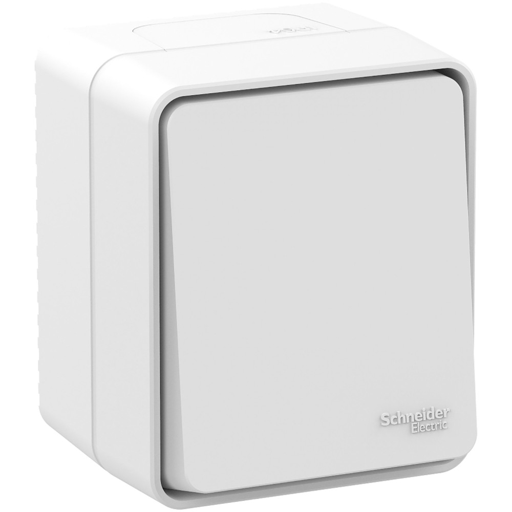 AtlasDesign Profi54 переключатель одноклавишный IP54 10 АХ, БЕЛЫЙ, Россия Systeme Electric ATN540161