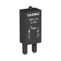 Модуль индикации и защиты, LED зелёный+Варистор (A1+), 240V AC/DC DKC IMD-LV4G