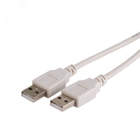 Кабель USB (шт. USB A - шт. USB A), 1.8м., серый REXANT 18-1144